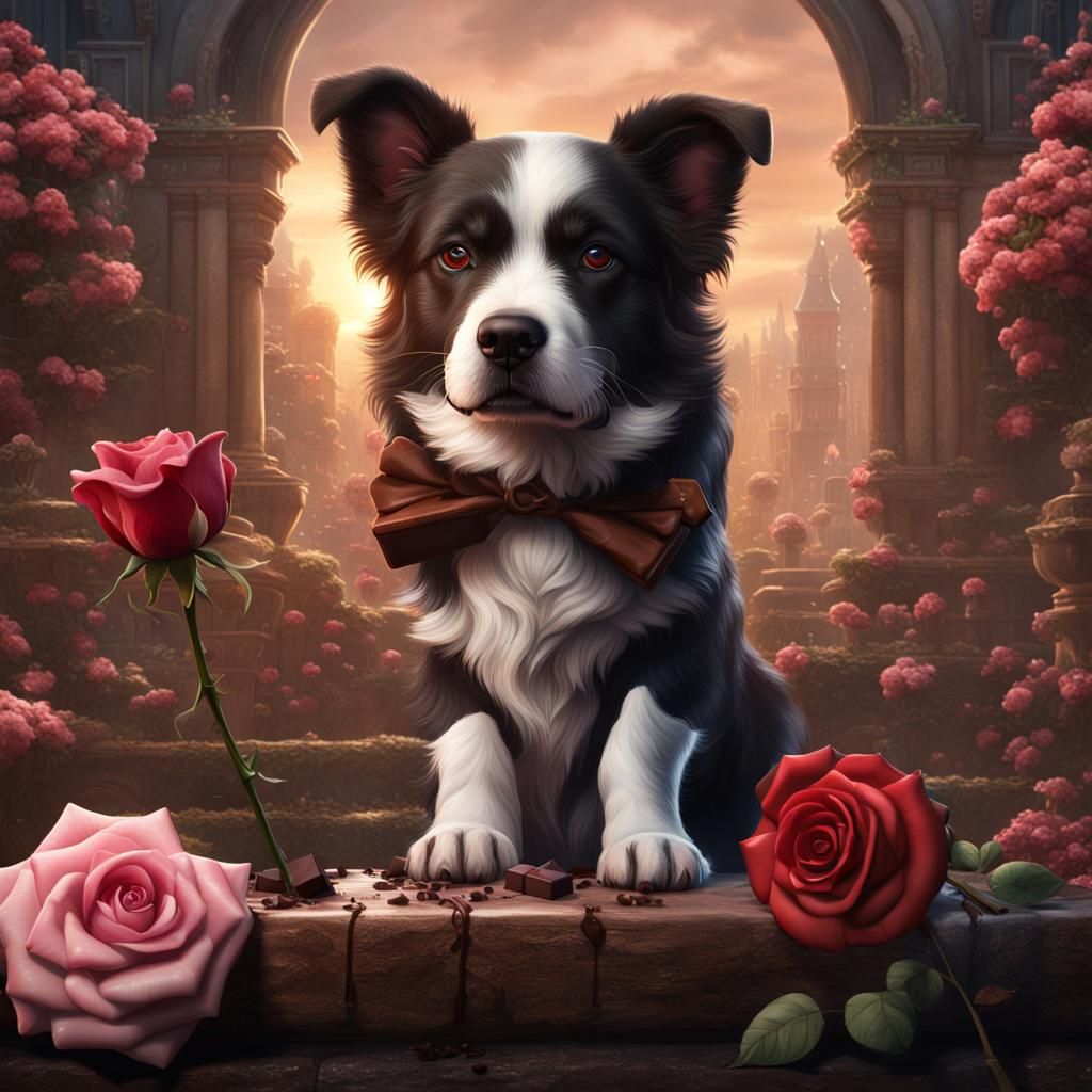 Chocolatey and Romantic Pupper  by @Jessica