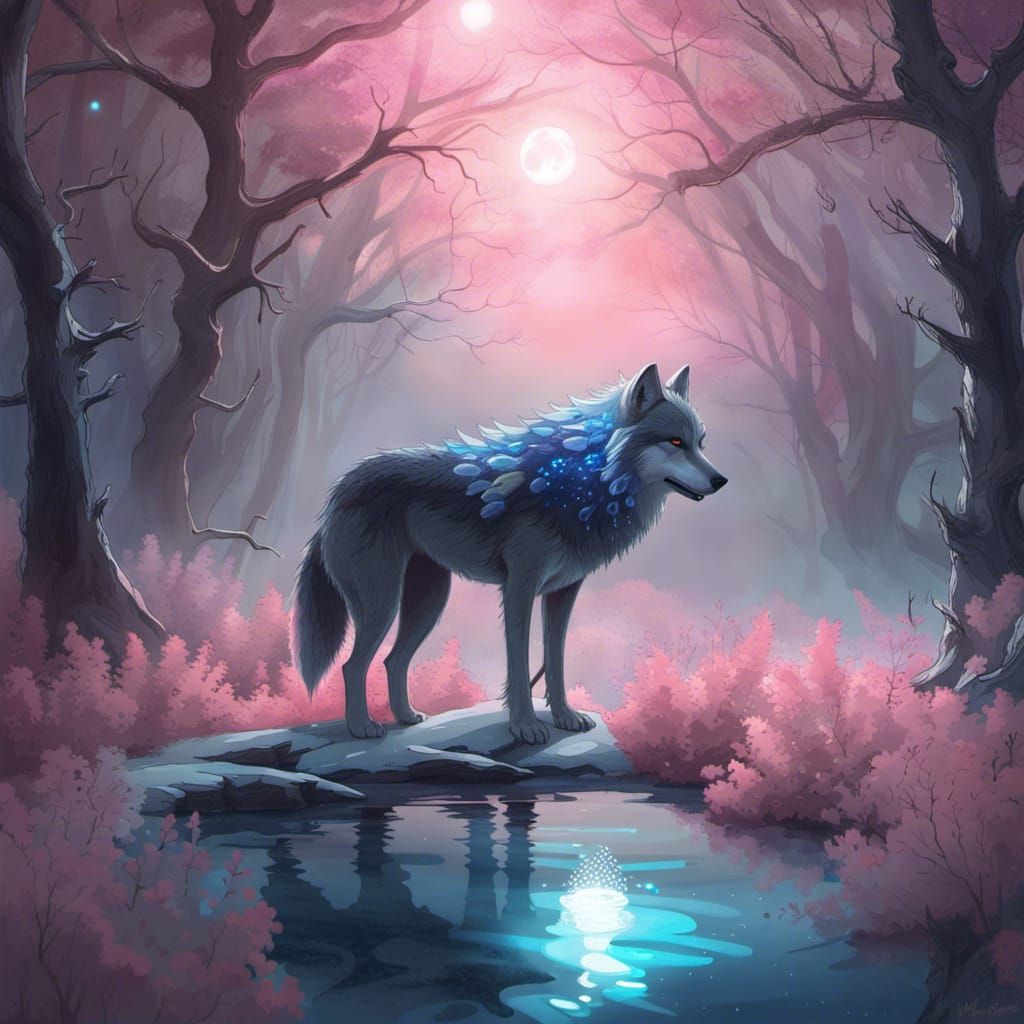 luminism, wolf spirit - AI Generated Artwork - NightCafe Creator