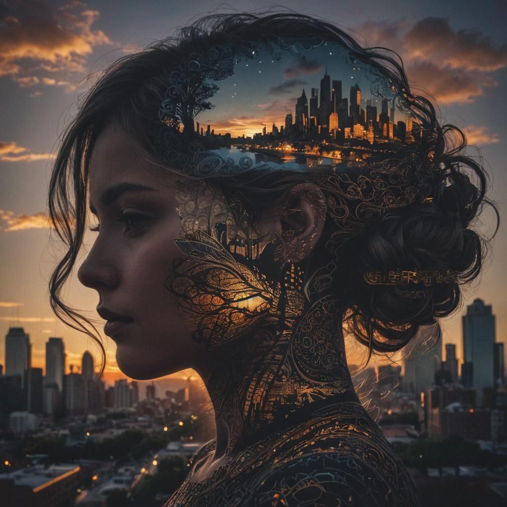 silhouette of a woman  by @KLm