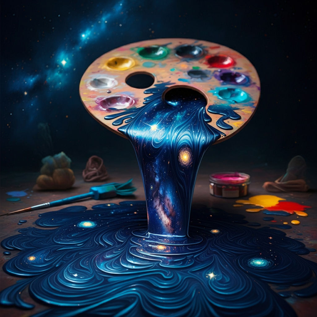 Galaxy palette paint spill