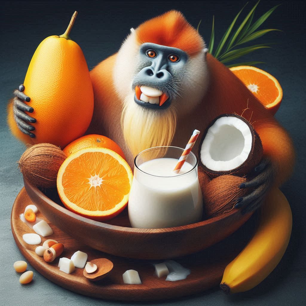 Mandri, milk and coconuts