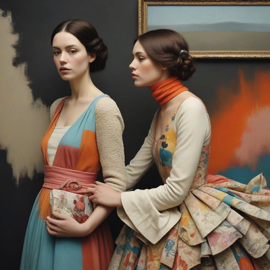 Dramatic Portrait in a Quirky, Colorful Aesthetic