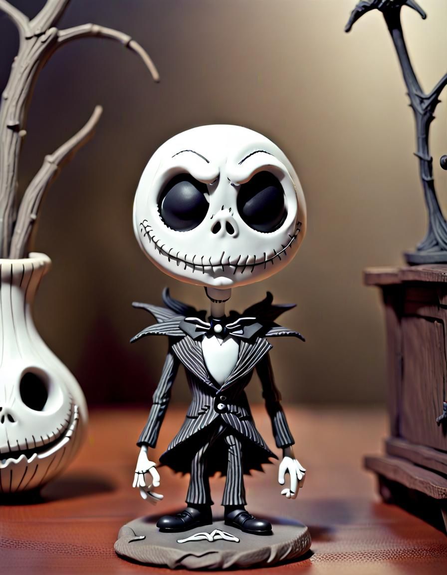 Jack Skellington bobblehead ... - AI Generated Artwork - NightCafe Creator