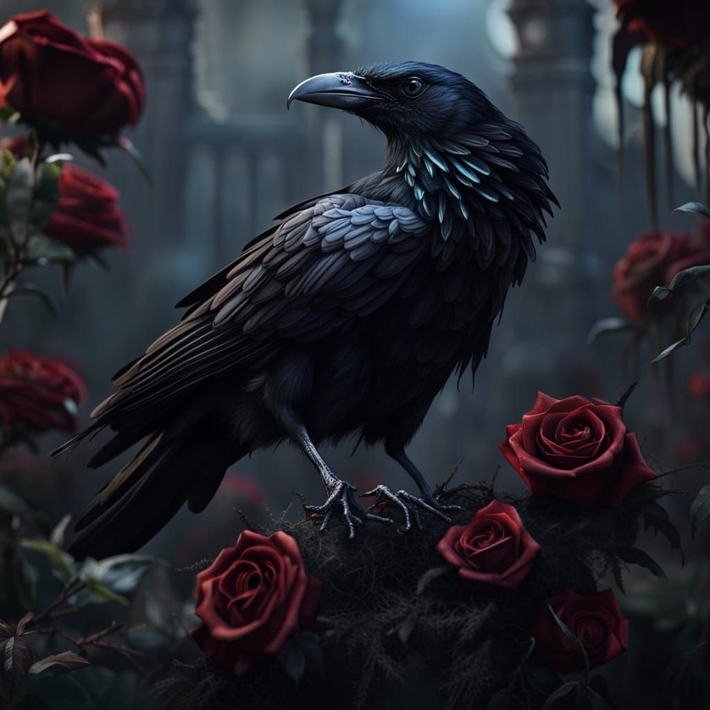 Black raven  by @Metuxa