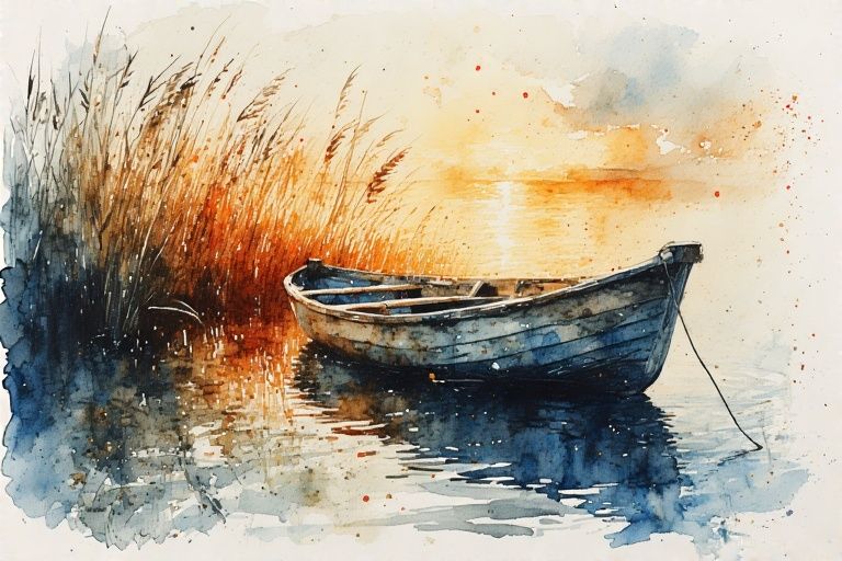 Dinghy in a pond (3)