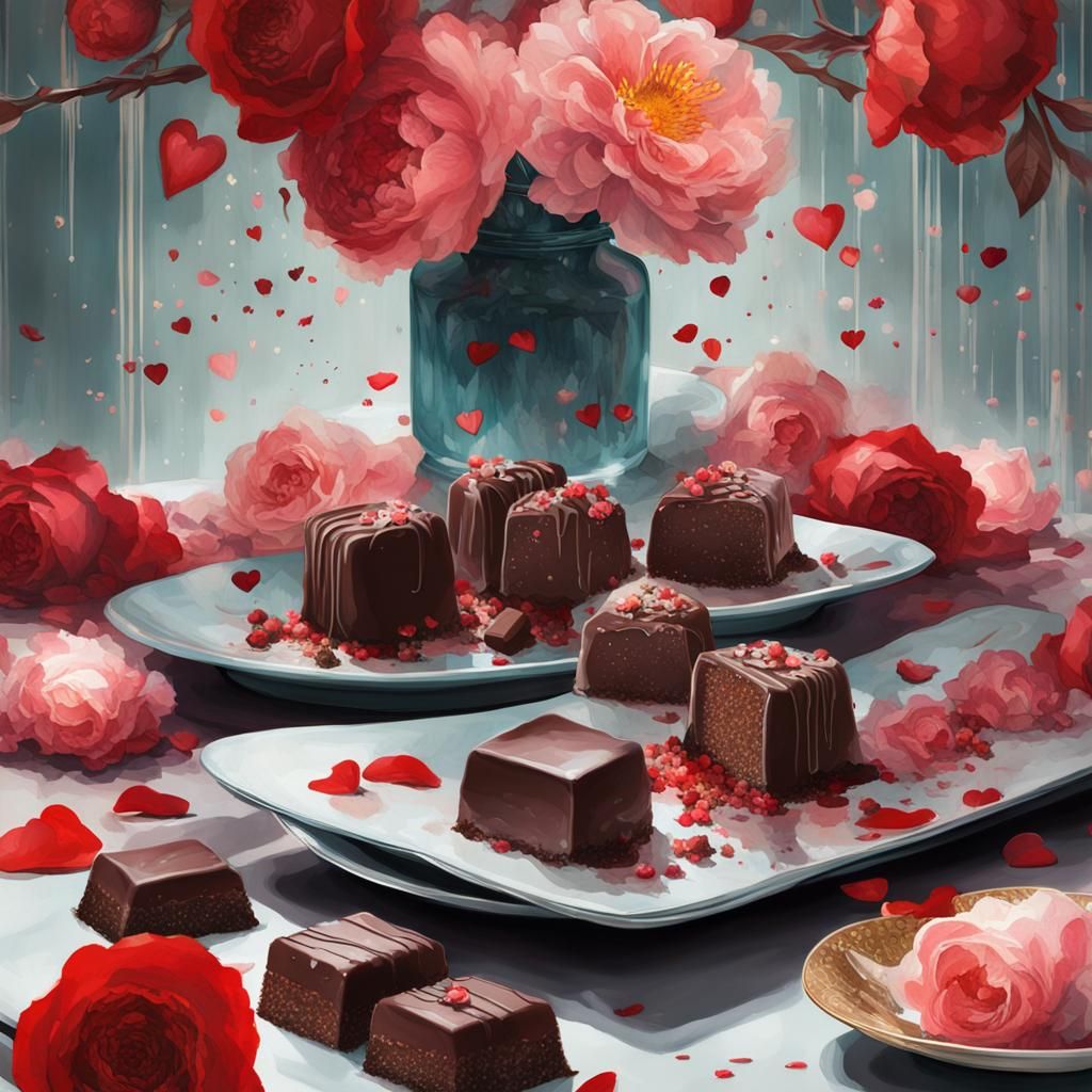 Chocolates and flowers