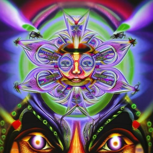 Dosed in the Machine (11) - Trippy Psychedelic Art - AI Generated ...