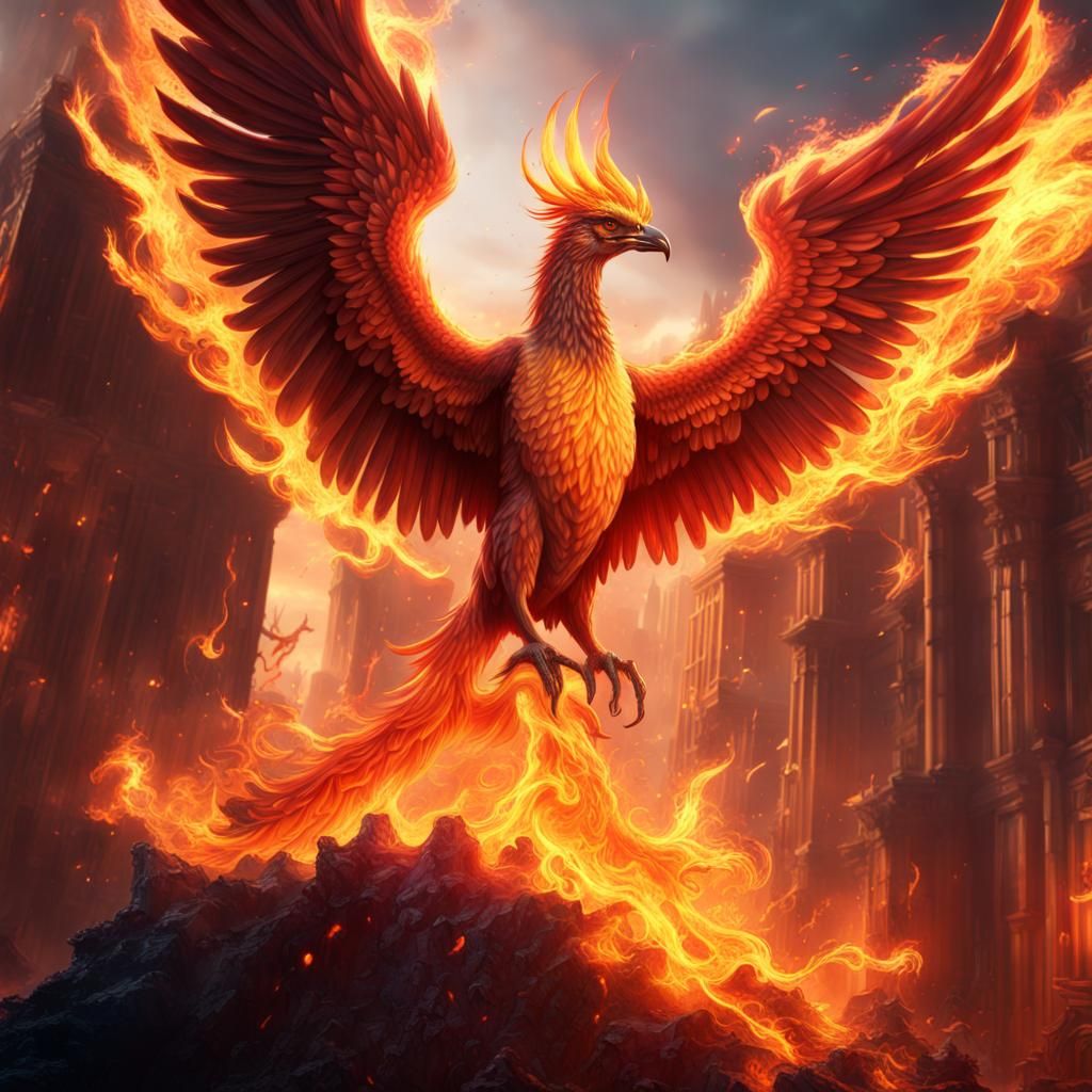 Phoenix rising - AI Generated Artwork - NightCafe Creator