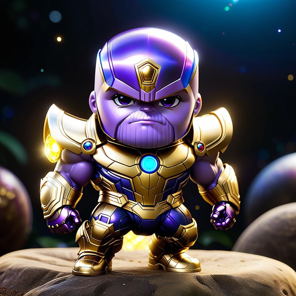 Chibi Thanos - AI Generated Artwork - NightCafe Creator