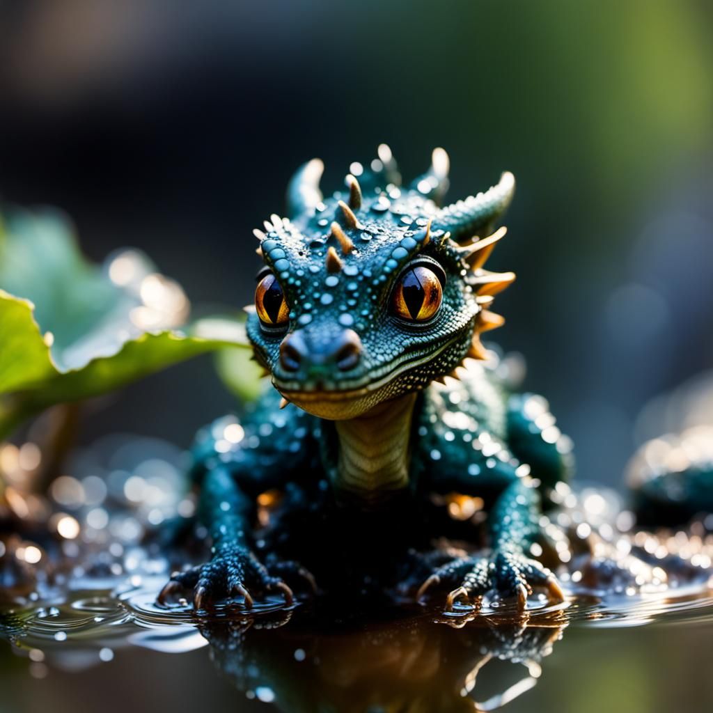 Baby green dragon