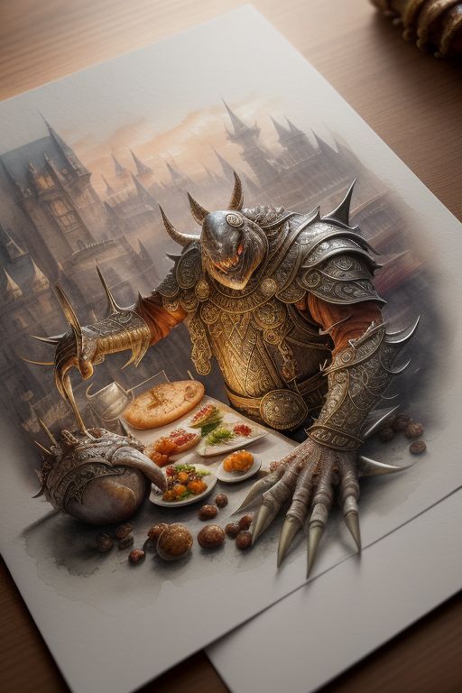 A Fantasy Card Game About Chefs, Food, And Monsters Advertising Artwork