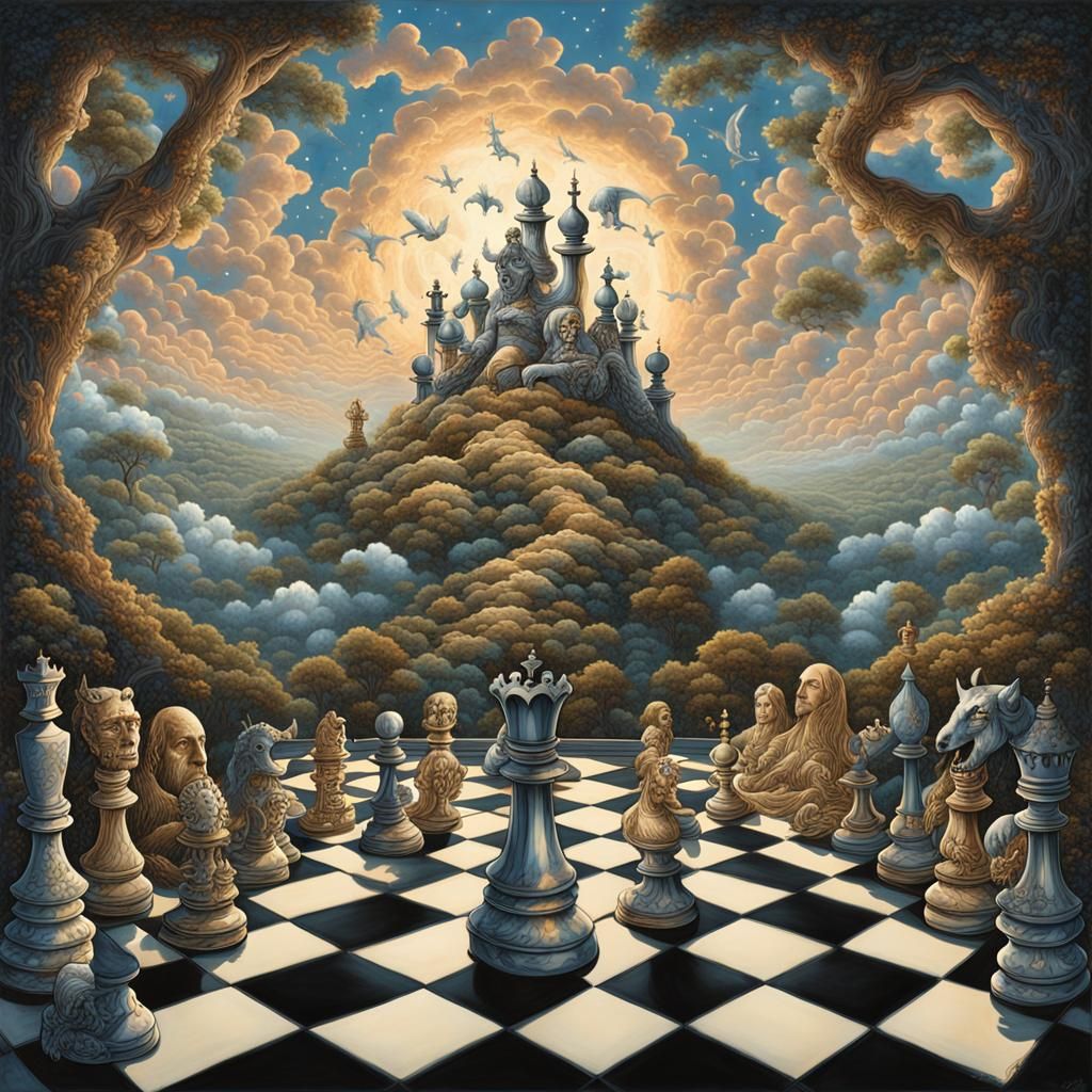 Chess landscape  by @Groovyspecs