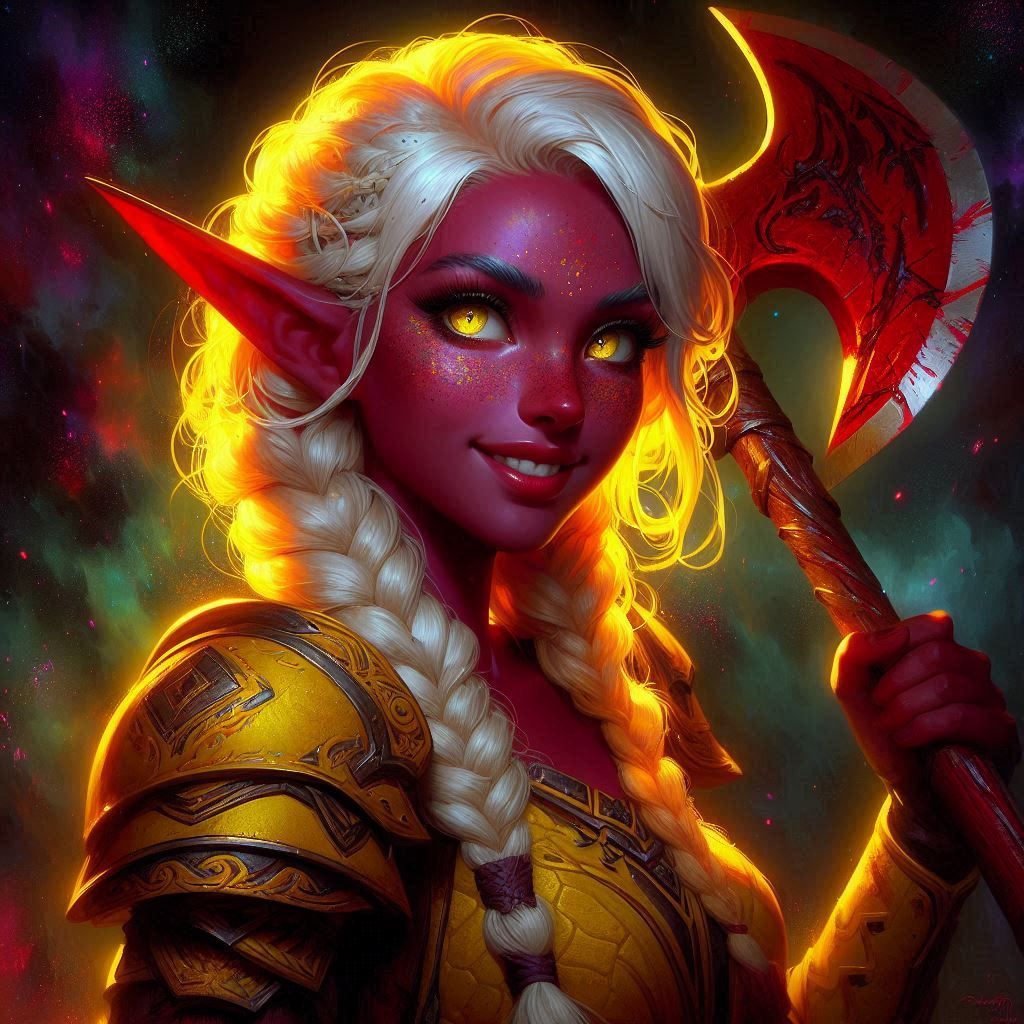 MISS WISTERIA DROW ELF VIKING MAIDEN 18