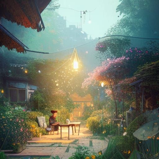A cozy garden home