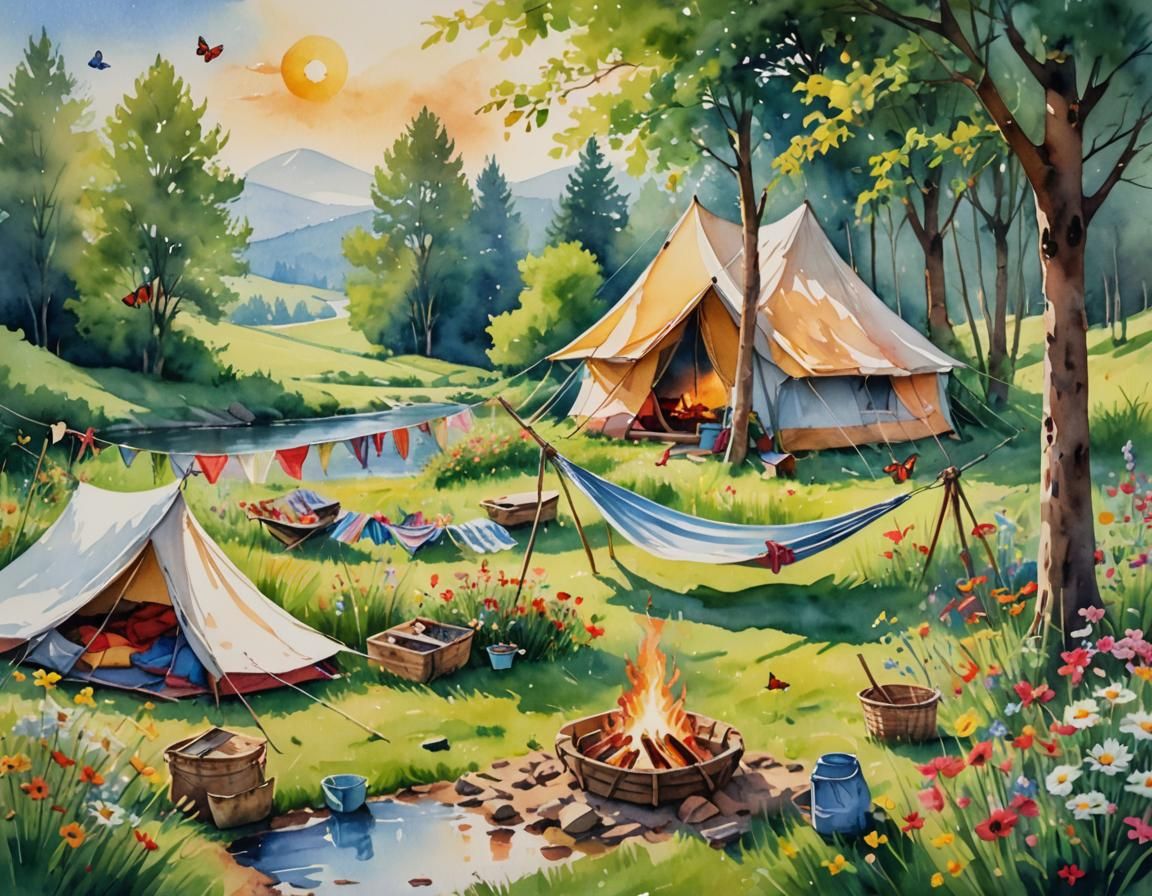 Camping with nature  by @Kasia Miszewska