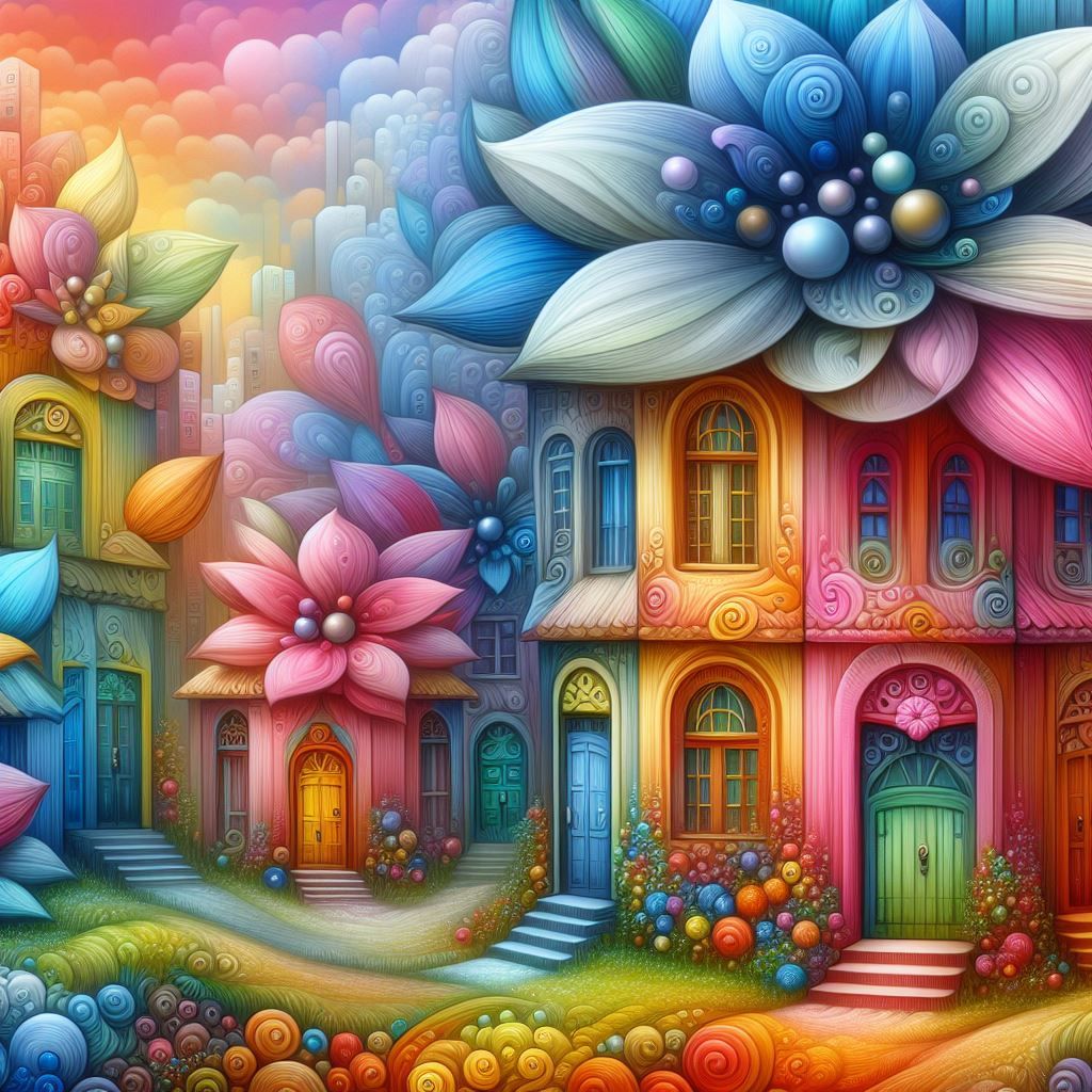 Flower houses