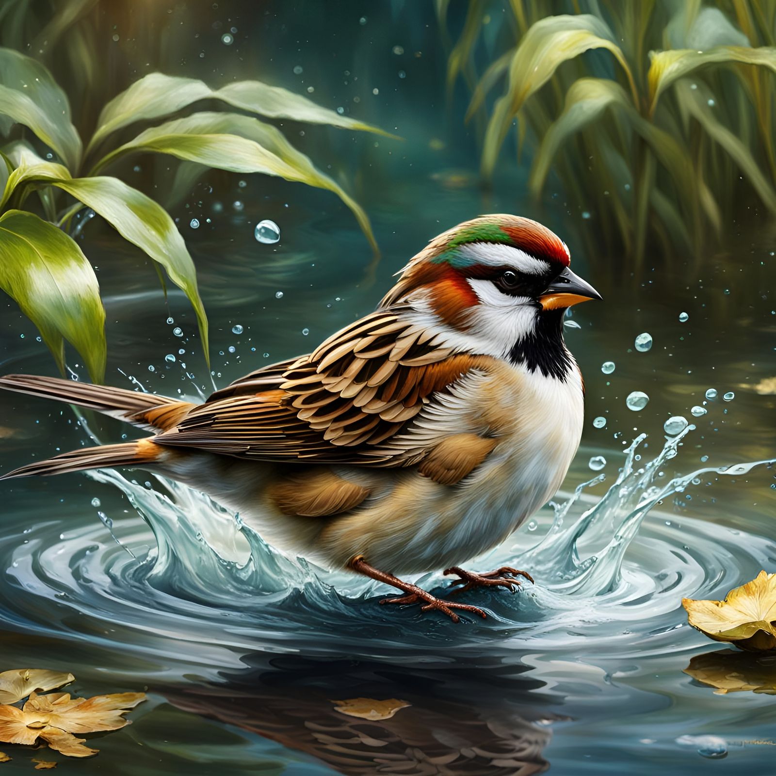 Splashing Sparrow