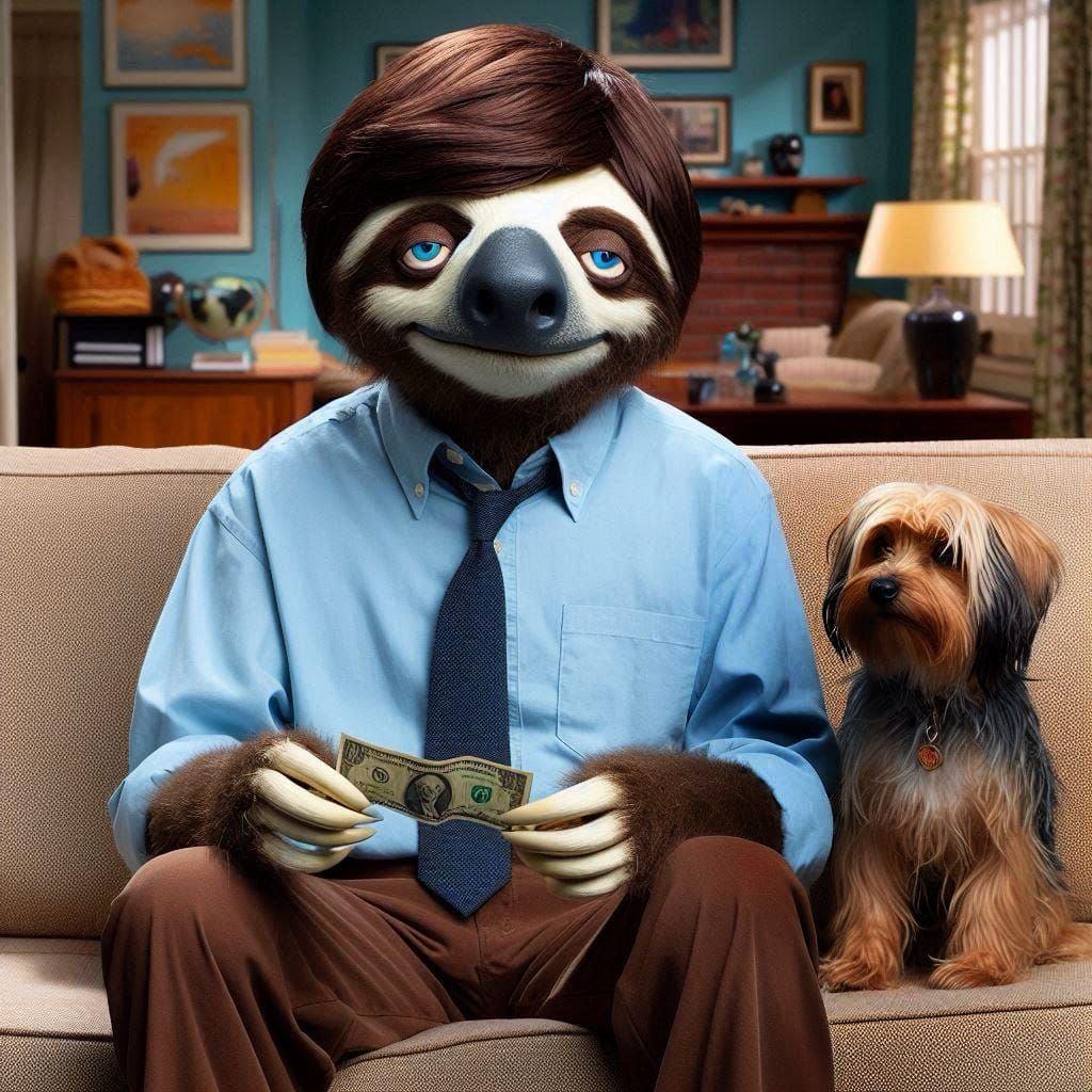 Ed O’Sloth as Sloth Bundy, in “Married with Children”