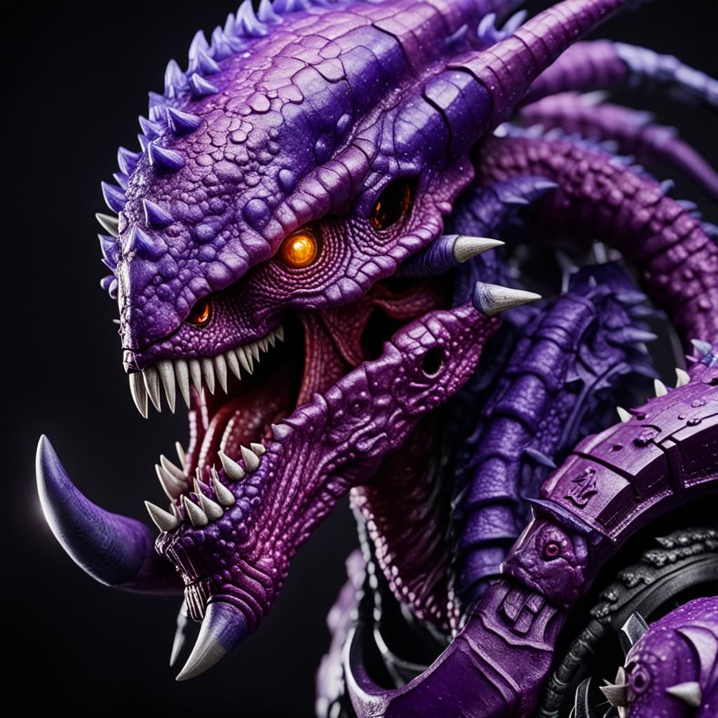 Purple Tyranid - AI Generated Artwork - NightCafe Creator