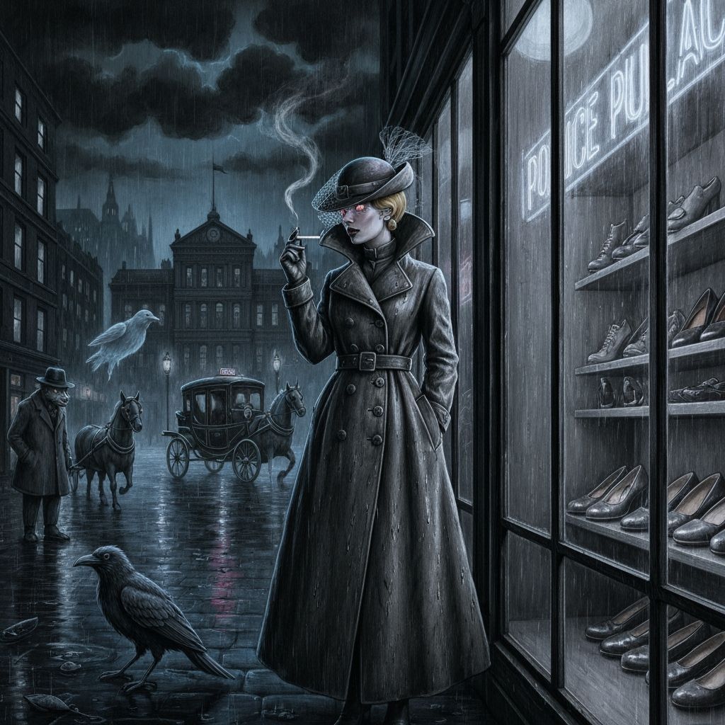 "Cinderella After Midnight"

Description:

The city is plunged into constant twilight and rain. This is a fairy-tale metropolis, where magic...