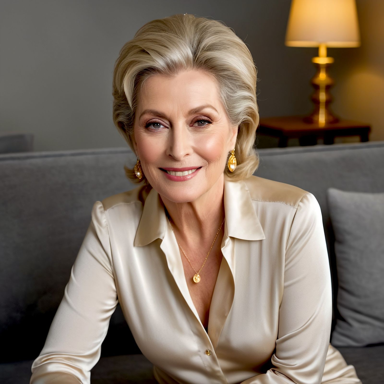 437 – ...showing her how happy she was to meet her again, en...