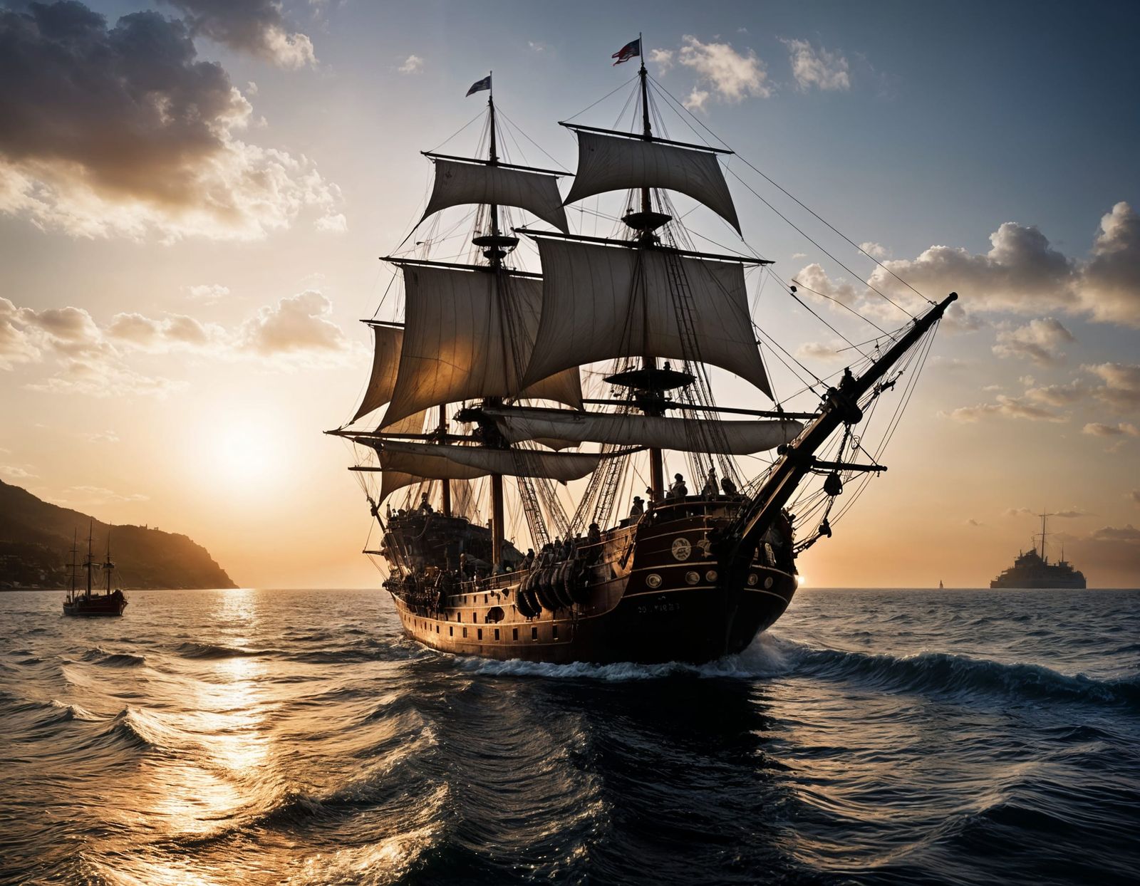 Sailing at sunset  by @Pro_om_pt