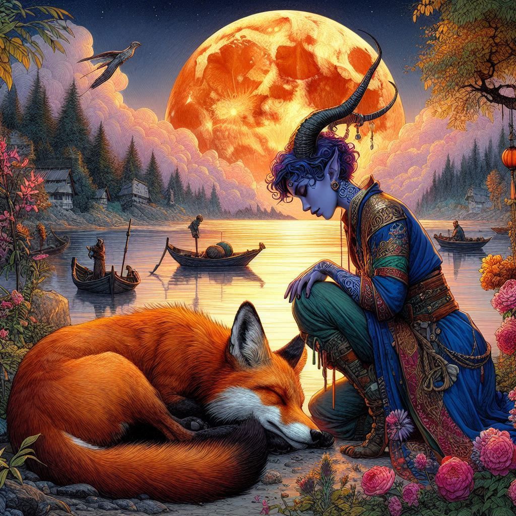 Tiefling and fox