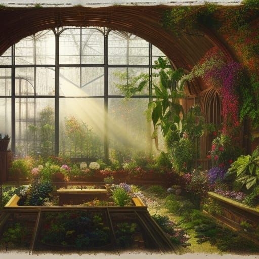 The way the light enters the windows to help growing beautiful flowers is wonderful.   by @SalvaMalva