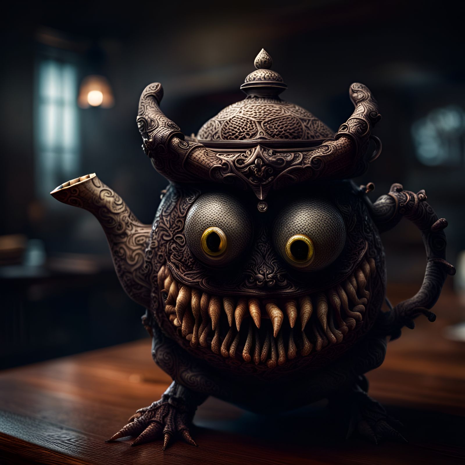 Evil teapot creature  by @Tanke