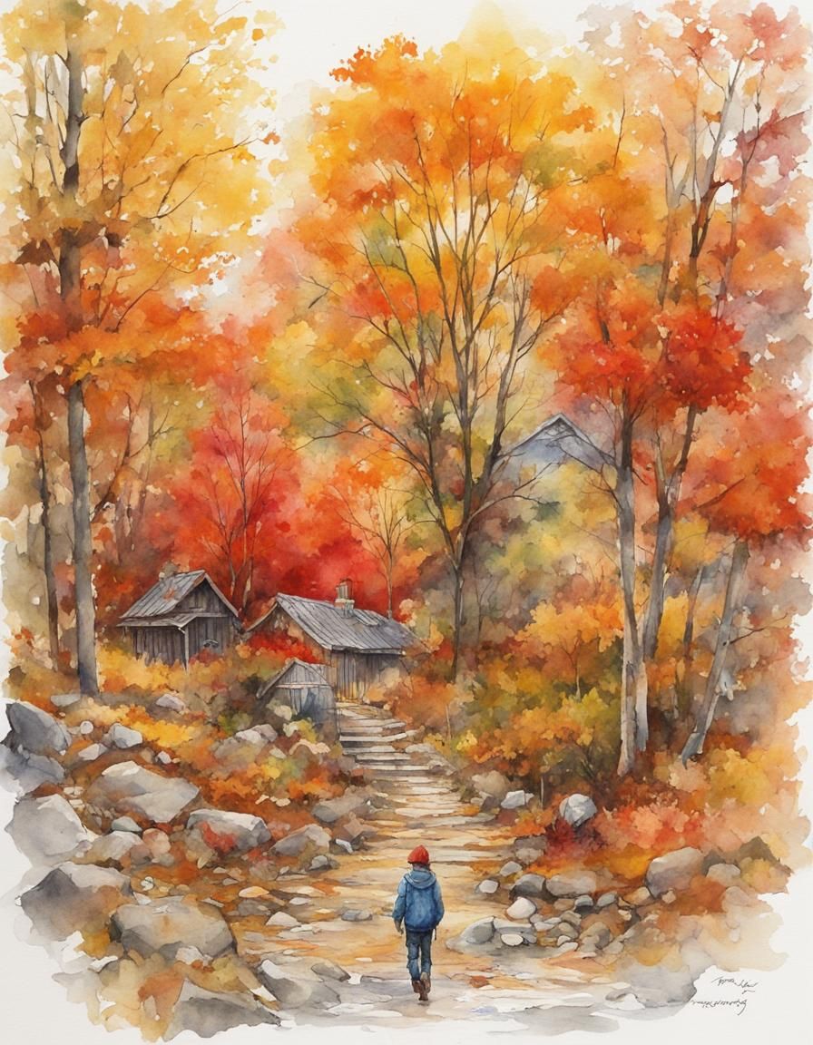 Walking home in Autumn 