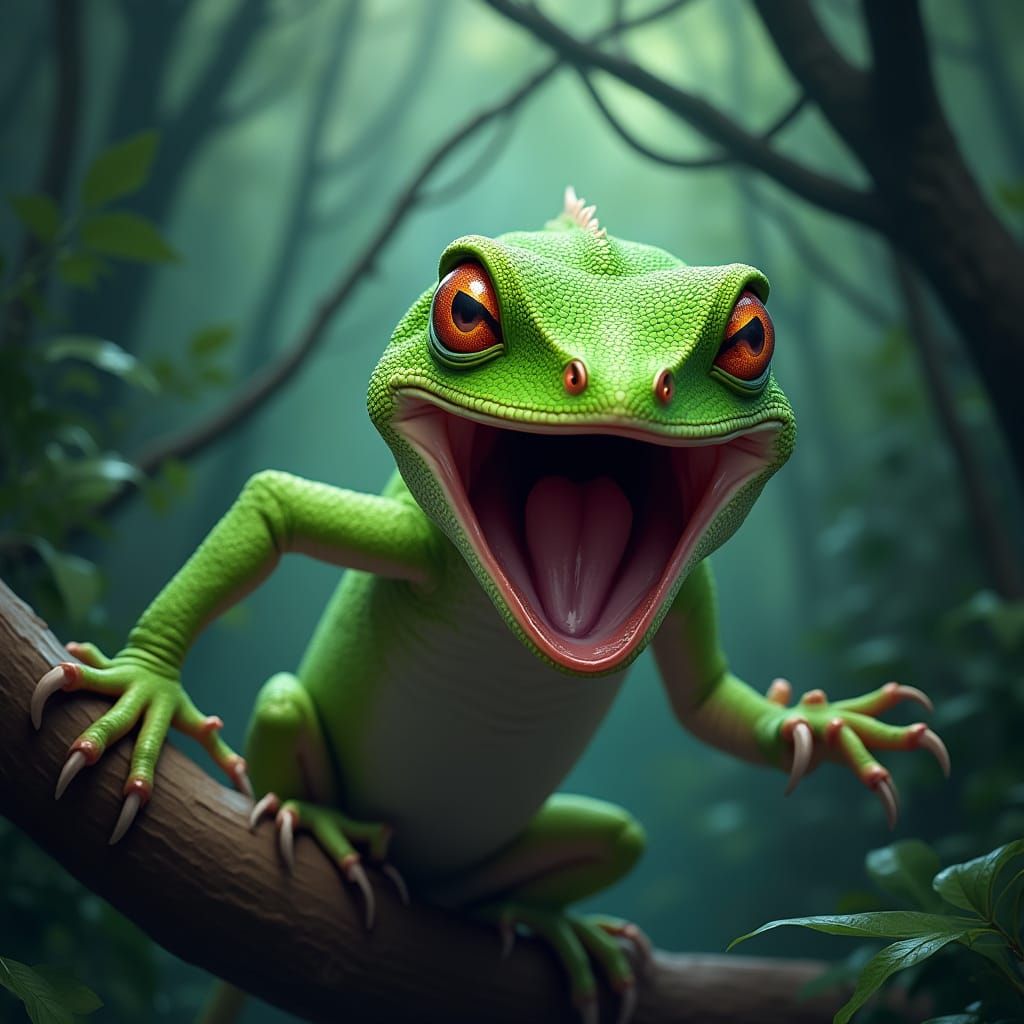 Vibrant Jungle Predator Unveiled