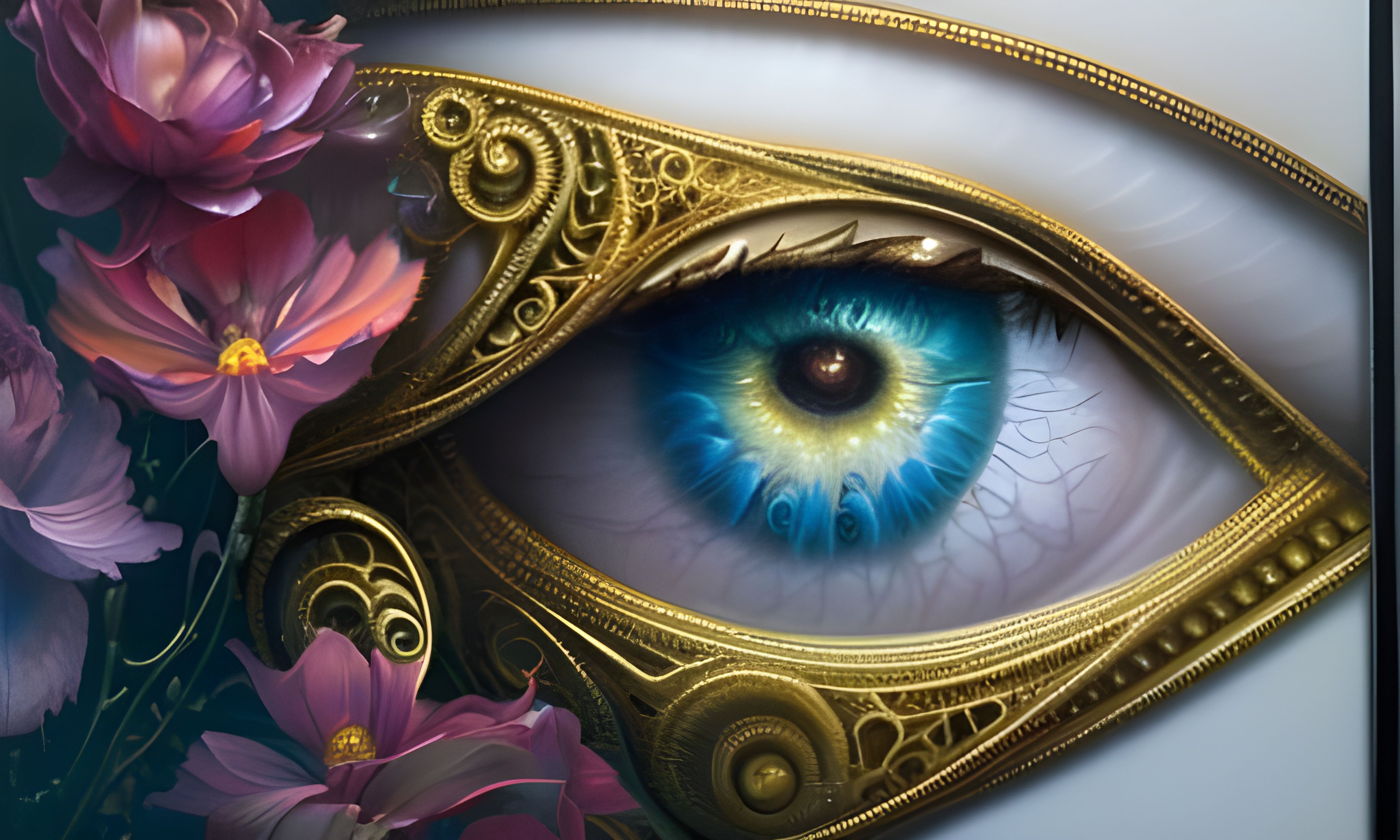 Arte AI: Golden eyes por @RideThaWavez