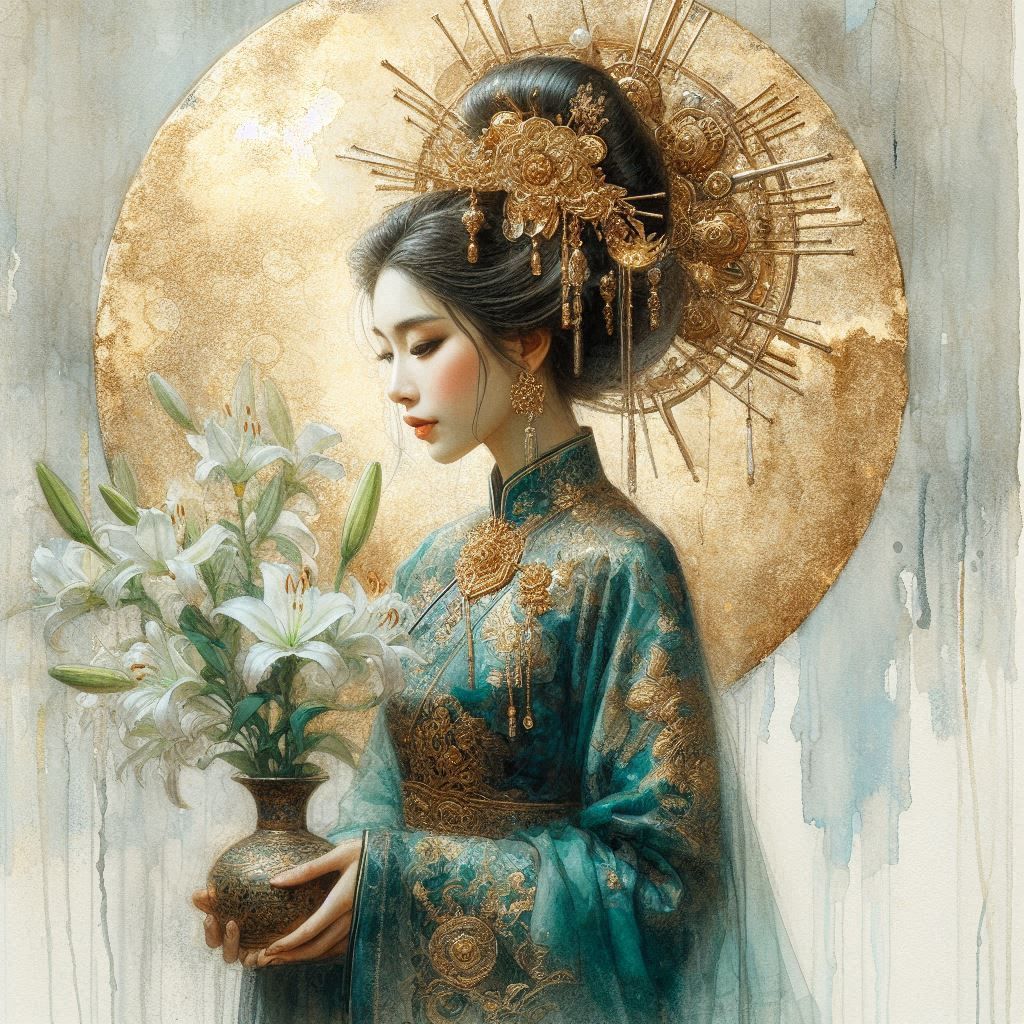 Asian Water Ink Painting