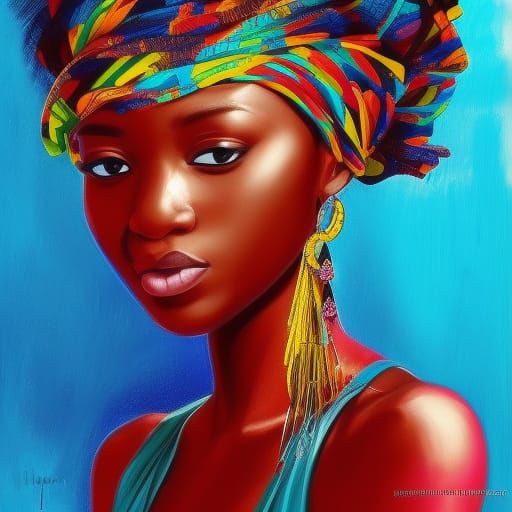 African woman - AI Generated Artwork - NightCafe Creator