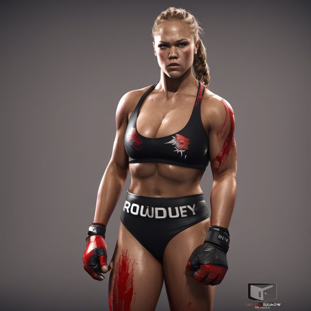 Ronda Rousey (Posing) #2 - AI Generated Artwork - NightCafe Creator