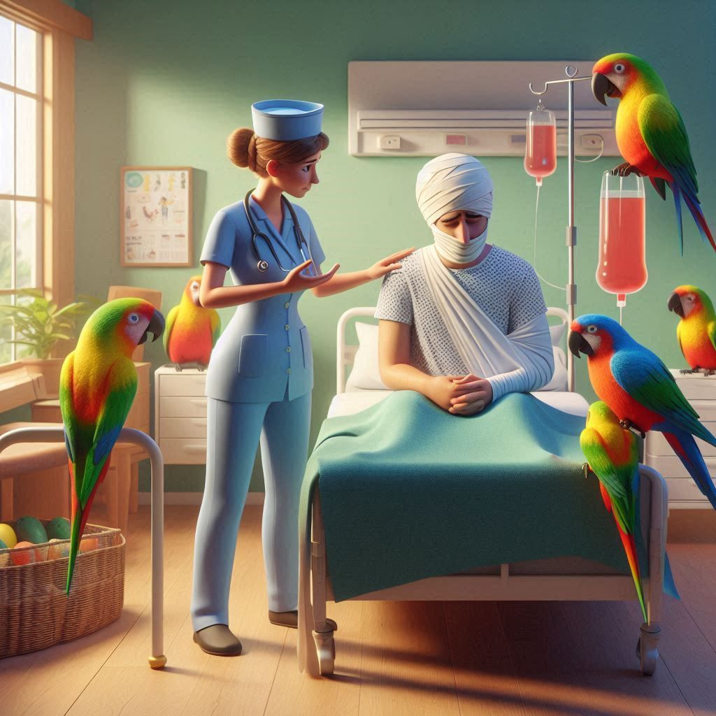 Sorry, no painkillers. The parrots 'et 'em all.