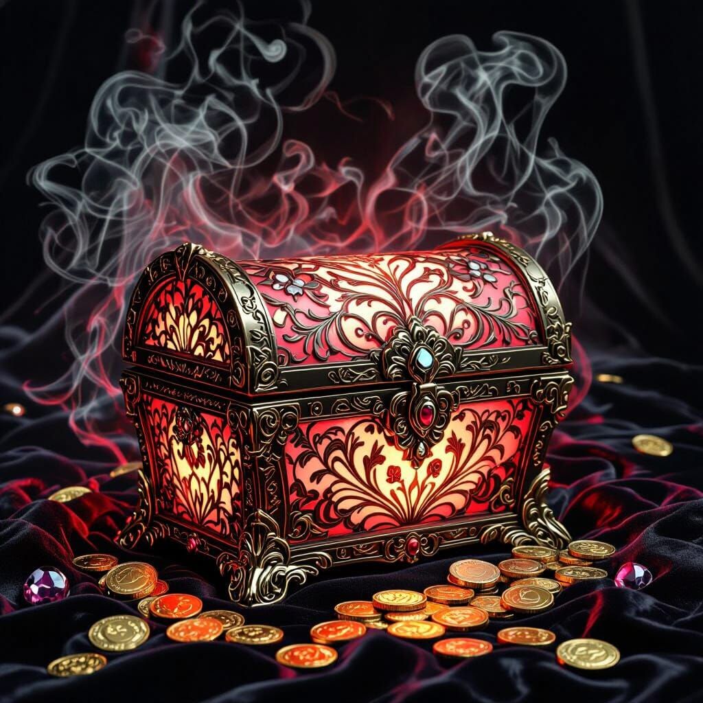 An ornate treasure chest   by @tz hoax