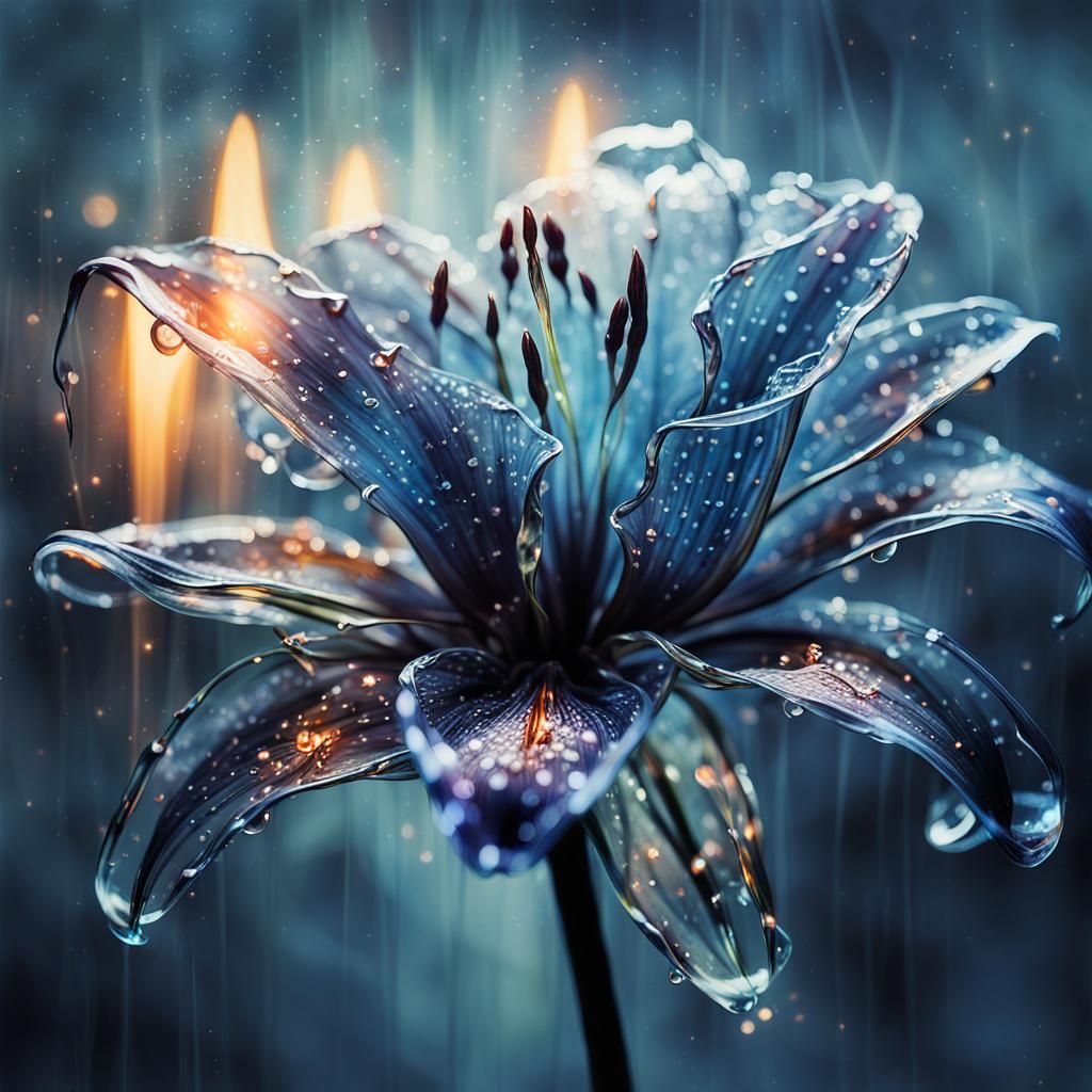 glass lily  by @Darariri