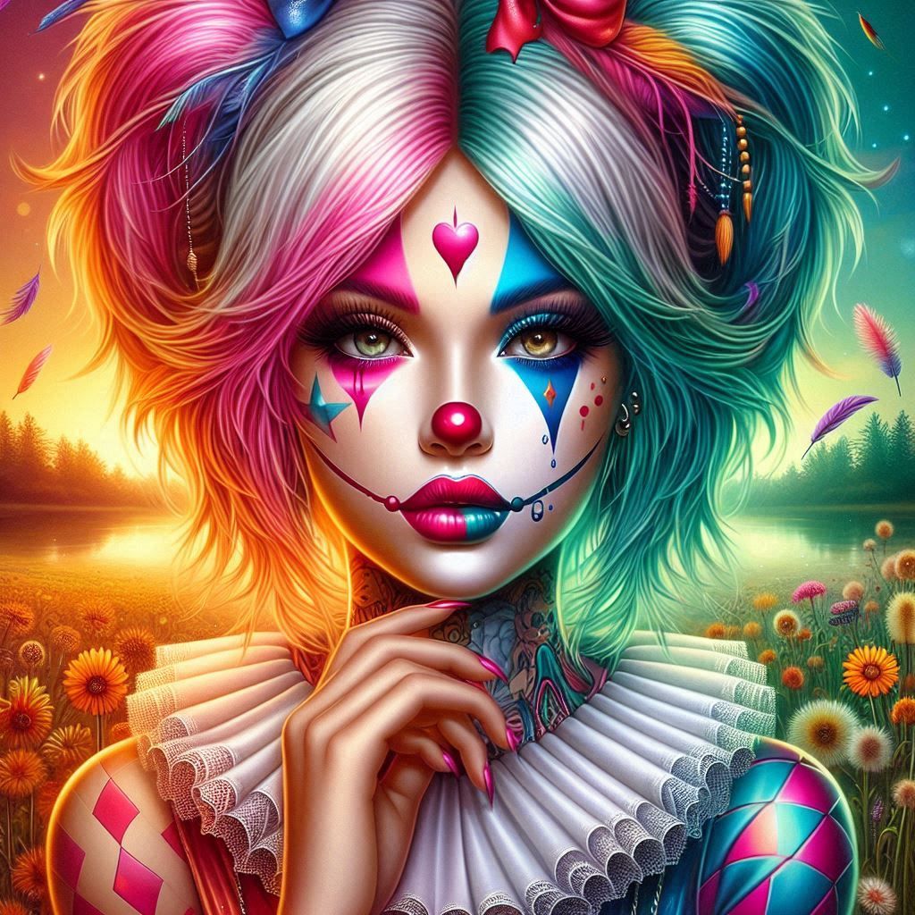 Emopunk Clown Girl