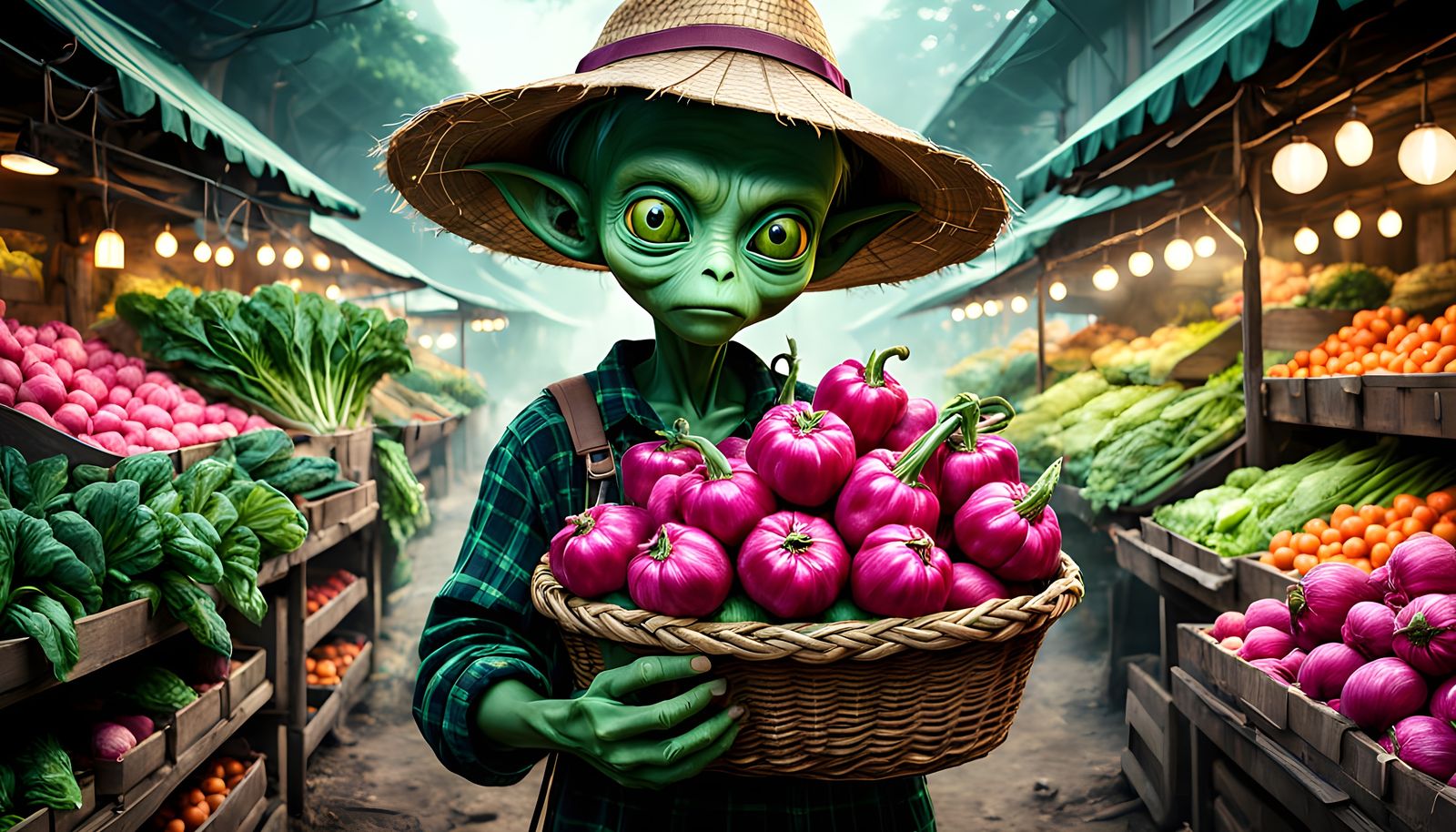 Alien Farmers' Market  by @Mister