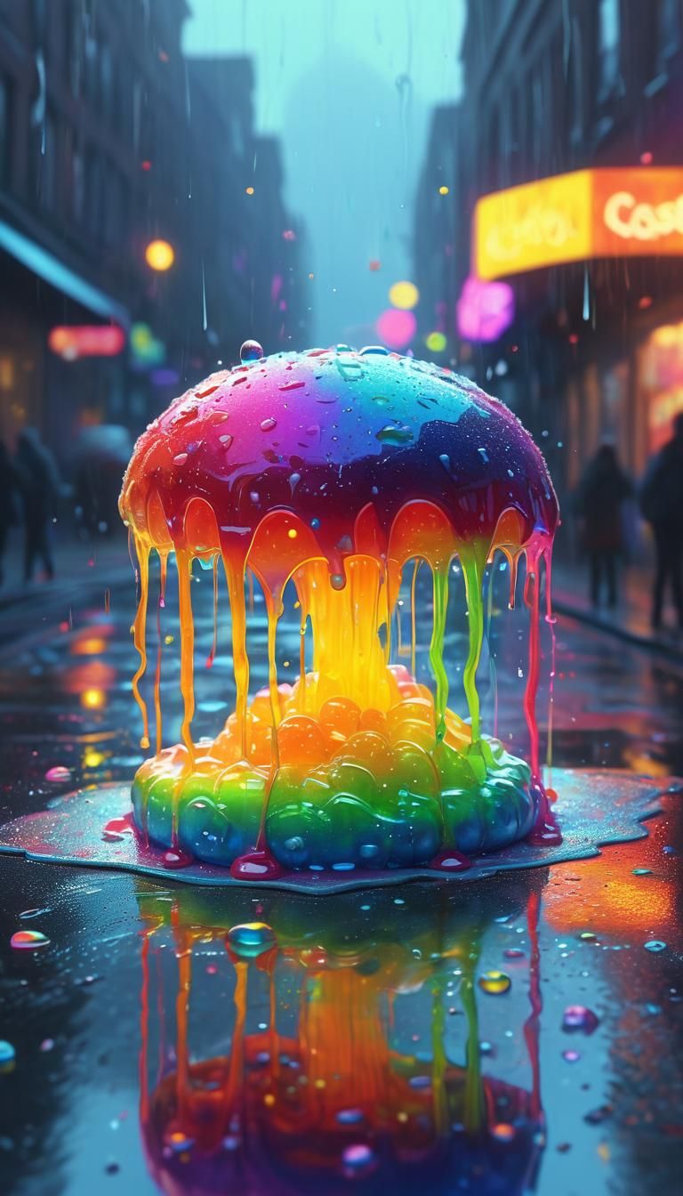 cyberpunk, Dystopian, rainy, Atmospheric, Highly detailed, D...