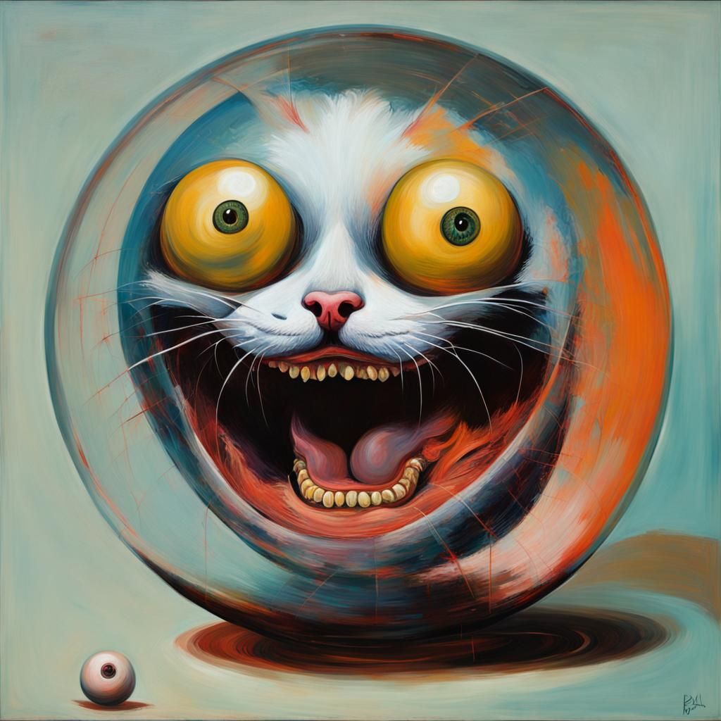 Kitties in Orbs  by @reeberom1