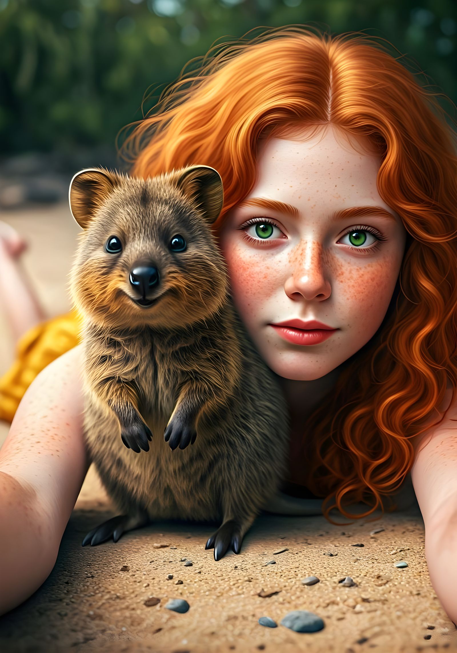 She came all the way to make a Quokka-Selfie  by @Good_Vibes_Only