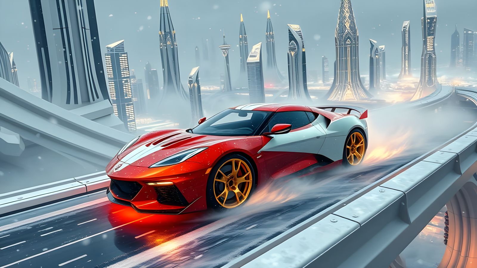 A futuristic, high-performance vehicle  by @michaeldrew