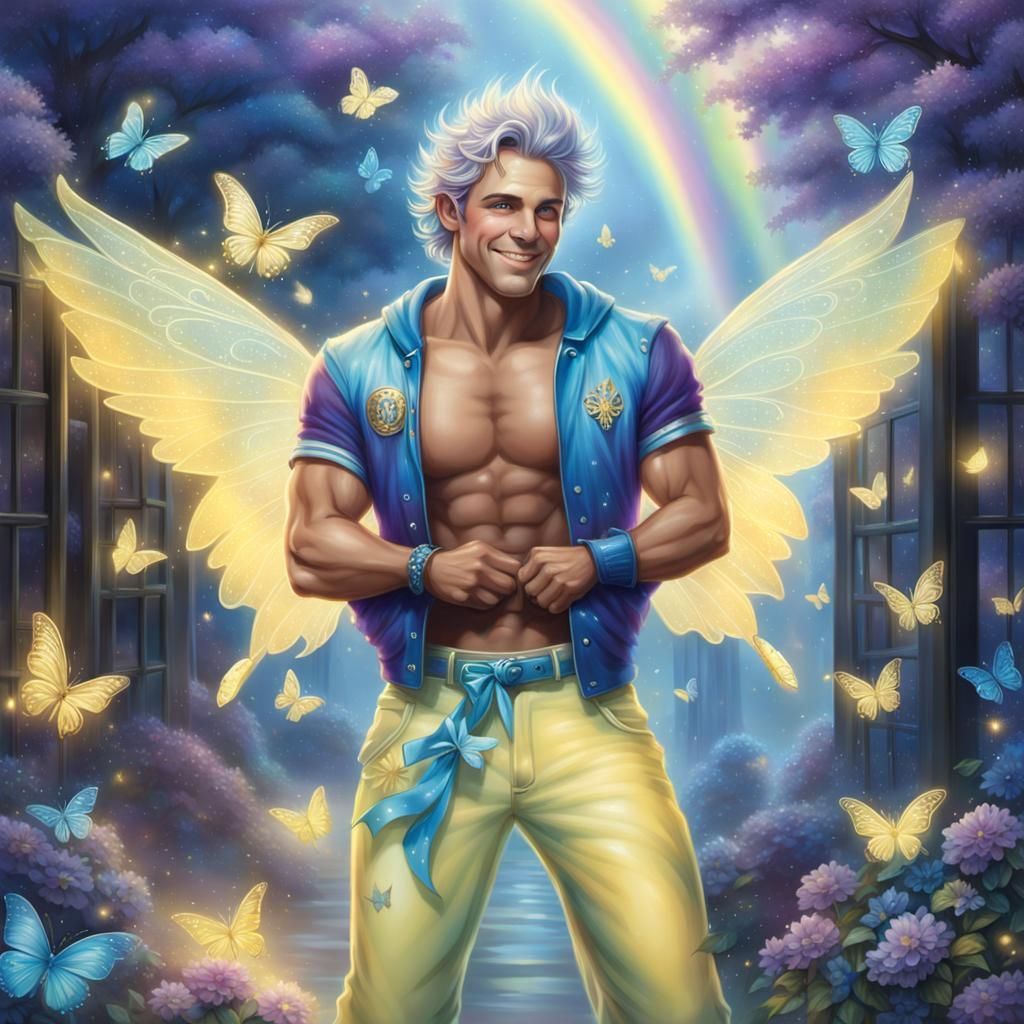 older male fairy - AI Generated Artwork - NightCafe Creator