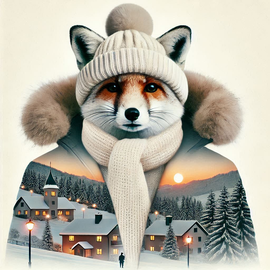 double exposure beautiful fantasy DALL-E 3 portrait landscape..