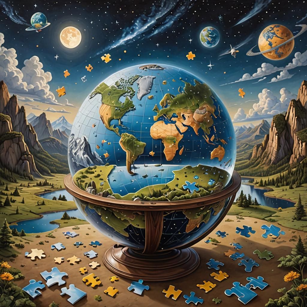 a_brain that_is like_a (bioluminescense_puzzle_globe:1.2) on...