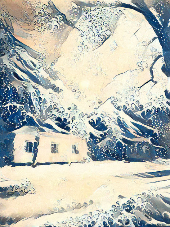 Cottage in winter