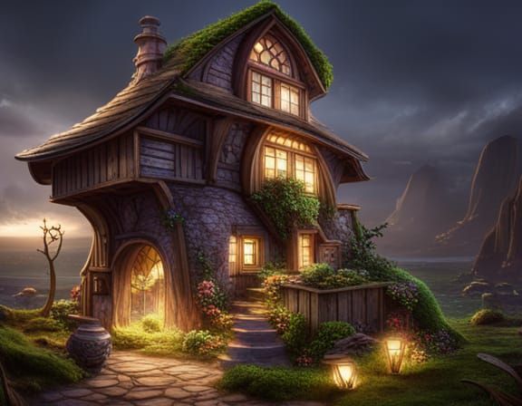 Thyme mushroom house