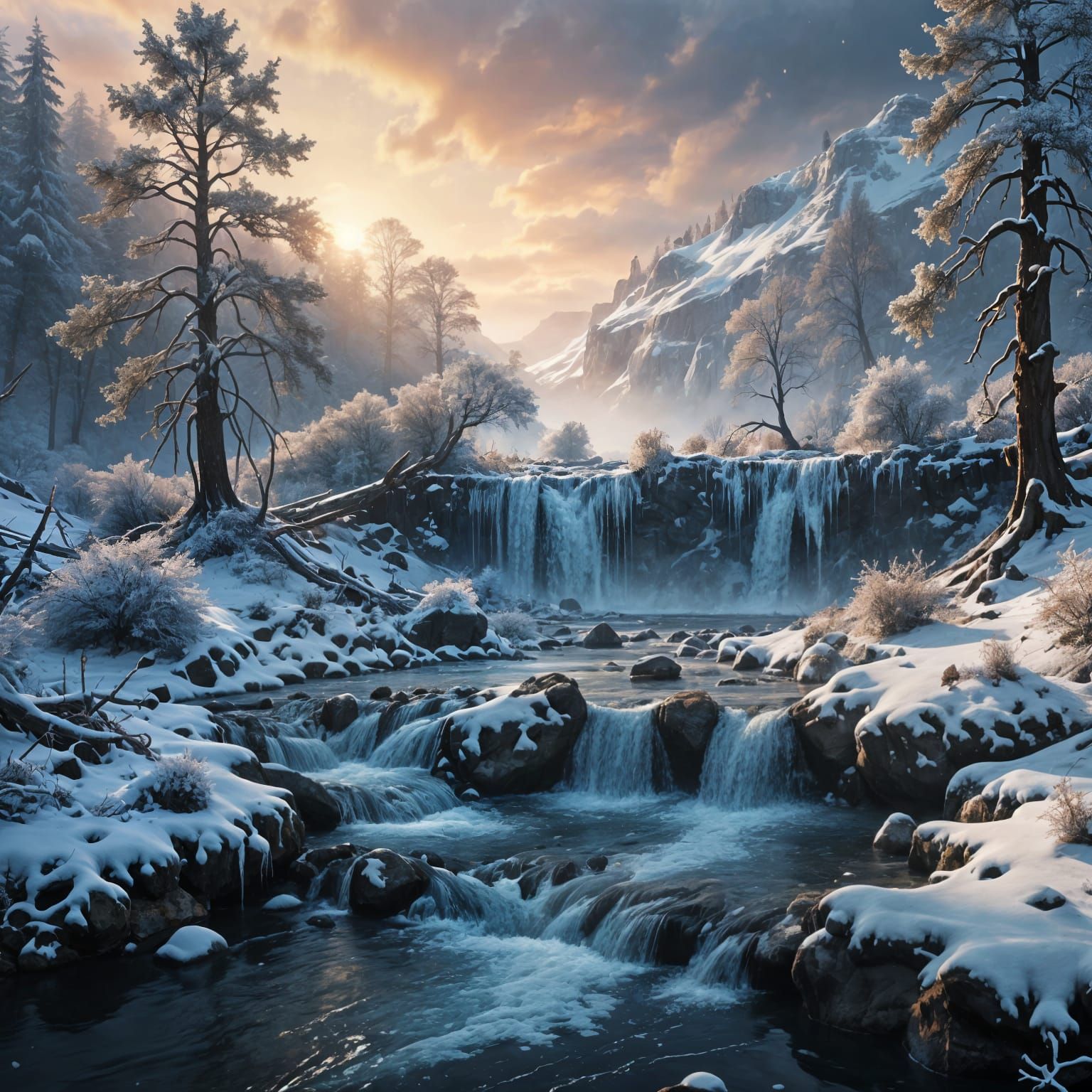 Winter riverscape  by @Mike Ritchie